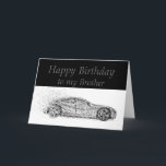 Carte Happy Birthday Brother Classic Cars<br><div class="desc">You may be a year older but you're still a classic. Happy Birthday Brother for the one that loves cars,  sells cars or works on cars</div>