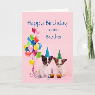 Carte Happy Birthday Brother Funny Dogs