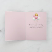 Carte Happy Birthday Cake Candles Pretty Flowers Bows (Intérieur)