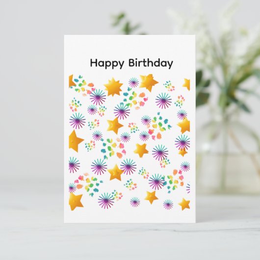 Carte Happy Birthday Card (Debout devant)