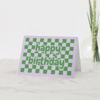 Happy birthday card geometric
