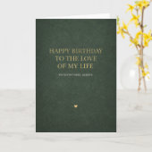 Carte happy birthday card romantic (Fleur jaune)