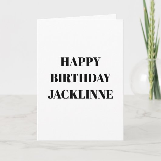 Carte Happy Birthday Card You Can Use In All Contextes (Devant)