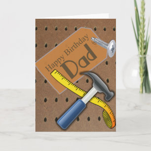 Carte Happy Birthday Dad Tool Card