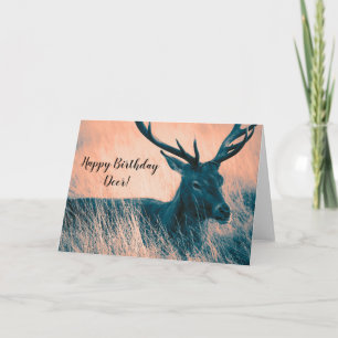 Carte Happy birthday deer!