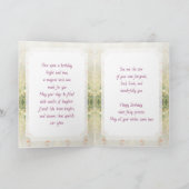 Carte Happy Birthday Fairy Themed Personalized Girl's  (Intérieur)