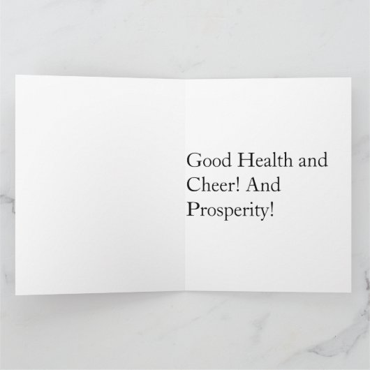 CARTE HAPPY BIRTHDAY FLOWERS GOOD GREETINGS  (Intérieur)