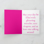 Carte Happy Birthday Folded Greeting Card (Intérieur)