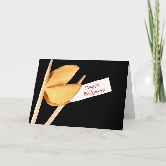 Carte Happy Birthday Fortune Cookie (Devant)