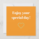 Carte Happy Birthday! Fox, vosje (Dos)