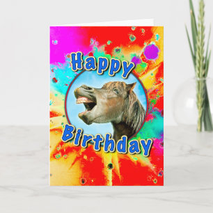 Carte Happy Birthday from the laughing horse
