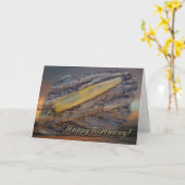 Carte Happy Birthday Greetings (Fleur jaune)