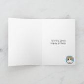 Carte Happy Birthday Hamster Personnalisé (Intérieur)