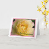Carte Happy Birthday in Russian Card (Fleur jaune)