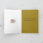 Carte Happy Birthday Music Note Treble Clef Roses Custom (Intérieur)