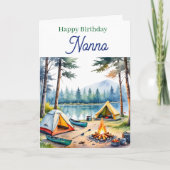 Carte Happy Birthday Nonno | Campsite Poem (Devant)