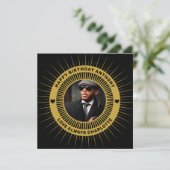 Carte Happy Birthday Photo Gold Black Modern Card (Debout devant)