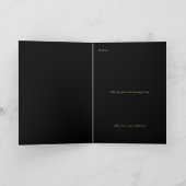 Carte Happy Birthday Script Name Black Gold (Intérieur)