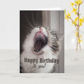 Carte Happy Birthday!, She Sang Loudly. (Greeting Card) (Fleur jaune)
