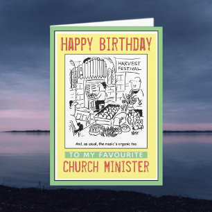 Carte Happy Birthday to a Church Minister or Priest.