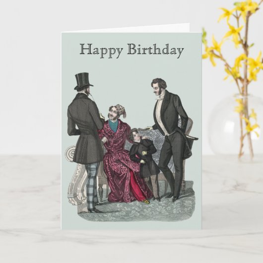 Carte Happy Birthday to a Man of the World Elegant Card (Fleur jaune)