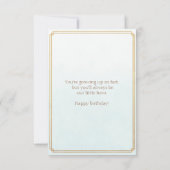 Carte Happy Birthday To a Special Grandson (Dos)