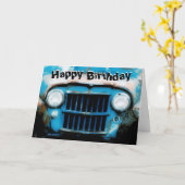 Carte Happy Birthday to Elderly Man (Fleur jaune)