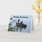 Carte HAPPY BIRTHDAY to my FAVORITE FISHERMAN (Fleur jaune)