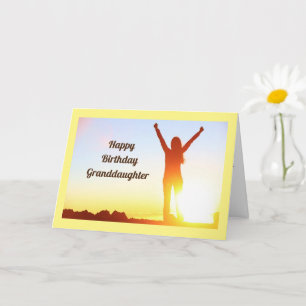 CARTE ***HAPPY BIRTHDAY** TO MY GRANDDAUGHTER
