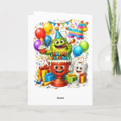 Carte Happy Birthday Try a Courtesy Flush (Dos)