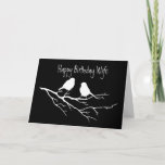 Carte Happy Birthday Wife Special Friend, Two Birds<br><div class="desc">Happy Birthday Wife and Special Friend,  Two Birds chatting to each other.</div>