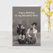 Carte Happy Birthday Wonderful Sister Inspirational (Fleur jaune)