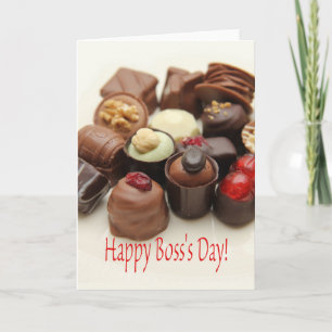 Carte Happy Boss's Day Chocolates