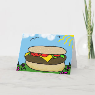 Carte Happy Burger Day Card (Blank)