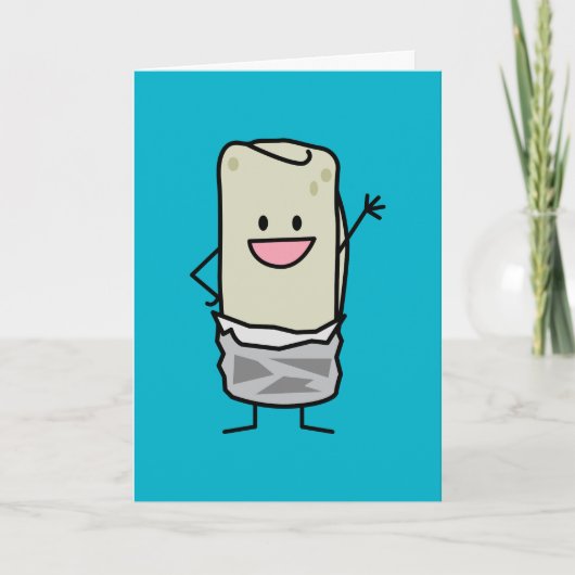 Carte Happy Burrito Waving Hello (Devant)