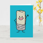 Carte Happy Burrito Waving Hello (Fleur jaune)