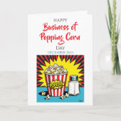 Carte Happy Business of Popping Corn Day! Dec 2nd (Devant)
