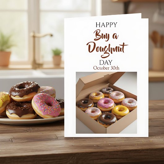 Carte Happy Buy a Doughnut Day | October 29th