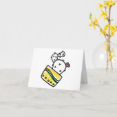 Carte Happy Cactus, Cactus Dancing BLANK (Fleur jaune)