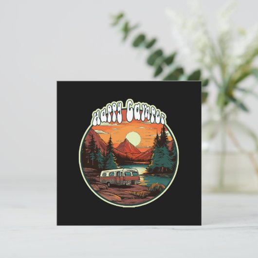 Carte Happy Camper (Debout devant)