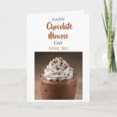 Carte Happy Chocolate Mousse Day | April 3rd | Recipe (Devant)