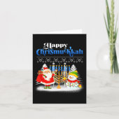 Carte Happy Chrismukkah Jewish Christmas Hanukkah (Devant)