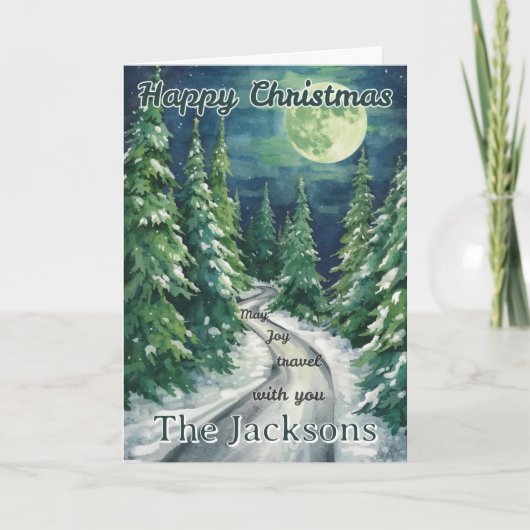 Carte Happy Christmas Card from Our Family (Devant)