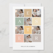 Carte Happy Colorful Collage Photo Pâques (Devant)