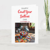 Carte Happy Count Your Buttons Day | October 21st (Devant)