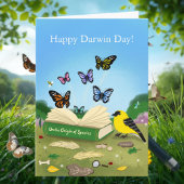 Carte Happy Darwin Day Evolution Nature Art