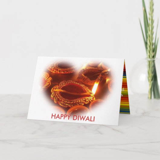 Carte HAPPY DIWALI lamp (Devant)