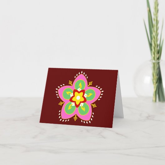 Carte happy diwali : rangoli (Devant)