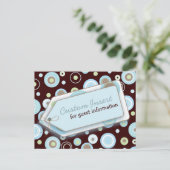 Carte Happy Dots Insert pour Invitations Baby show (Debout devant)