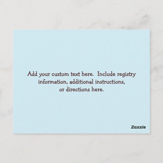 Carte Happy Dots Insert pour Invitations Baby show (Dos)